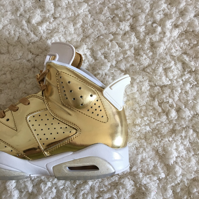 Authentic Air Jordan 6 Pinnacle Gold